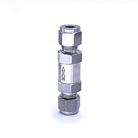 Non Return Valve One Way Valve Stainless Steel Fuel Check Valve for Petrol and Diesel Oil (Ф8mm)