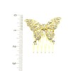 Head Jewelry~ Crystal Stone Butterfly Hair Comb Set of 2