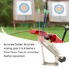 Archery Fletching Tool Fletching Jig Stainless Steel Clear Scale Adjustable