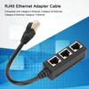 RJ45 Ethernet Adapter Cable Extension 1 to 3 Port Excellent
