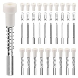 30Pack Window Screen Plunger Latches Windows Screen Replacement Plunger Set 5/32 x 1-1/2 Inch for 3/4" Screen Frame Window Spring Replacement Parts
