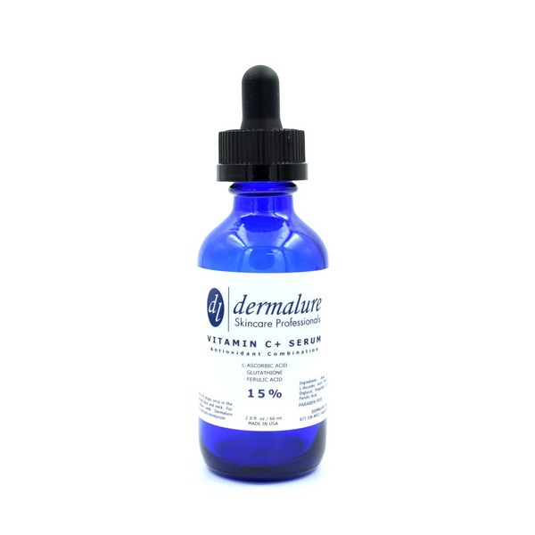 VITAMIN C SERUM 15% 2oz. 60ml Skin and Face | Tri-Blend Formula with C Ferulic and Glutathione | Powerful Anti Oxidant Repair Serum for Erasing Wrinkles and Blemishes