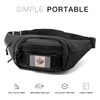 Tactical Fanny Pack with A Free Flag Patch, Multi-Layer Waterproof