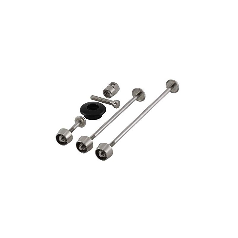 pitlock set 02 front wheel, rear wheel, seat post &