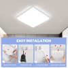EASY EAGLE LED Flat Ceiling Light, 4000 K, 24 W,