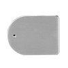 Fdit Stainless Metal Semicircle Hinged Frameless Glass Door Non-hole Latch