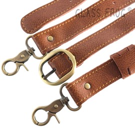 GLASS FROG Scissor Case Belt, Shoulder Belt, Genuine Leather, Hairdresser, 6 Colors, Braun