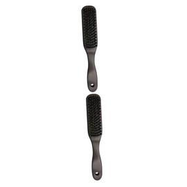 Baluue 2 Pcs Beard Cleaning Brush Pig Bristle Styling Tool Gentle on Skin Wooden Handle Compact for Ideal Present for Men
