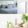 [5 Pack] NEU 4-Gang Screwless Decorator Wall Plates Child Safe