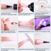 Fcozpjk Poly Extension Gel Nail Kit, Clear White Pink With