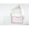 Recipe Card Protectors, 3x5 Inches, Clear Plastic Sleeves, 100 Pack