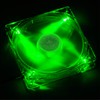 Akasa 120mm Quiet Bright Green Fan | Green LED Case