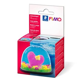 FIMO 70 x 52 mm Oval Snow Globe, Transparent