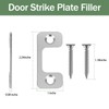 Large Hole Strike Plate - Door Lock Plate for Exterior