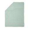 Mamas & Papas Small Knitted Blanket, Seedling Blue/Green