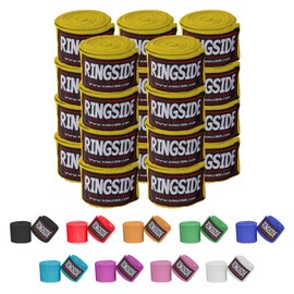 Ringside Mexican Style Boxing Hand Wraps (10 Pairs Pack), Gold