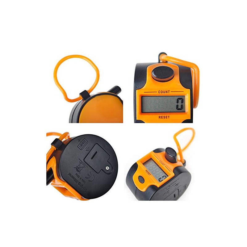 TopHomer Electronic Tally Counters, Manual Digital Counter with Finger Ring,