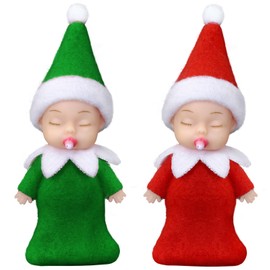 Voiiake Christmas Tiny Elf Doll Baby Miniature Elf Decoration Boy and Girl Xmas Family Kids for Christmas Decorations Doll Ornament Stocking Stuffers
