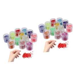 TOVINANNA Glitter Sequins for Nail Face Makeup Color of Chunky Hair Glitter for Festivals Parties and Crafts