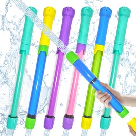 Wasserpistole Kinder, 6 Stück Wasserspritze Wasserspritzpistole Kinder, Spritzpistole mit Groß Reichweite, Sommer Wasserspielzeug für Jungen und Mädchen für Garten Strand und Pool