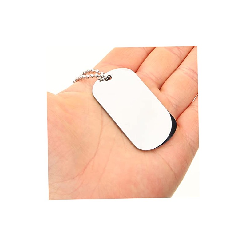 Mipcase Con Doble Placa De Identificación Y Cadena De Collar