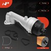 A-Premium Engine Oil Filter Housing Adapter Assembly [with Gasket Kit]