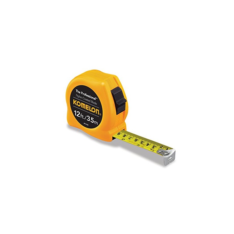 Komelon 4912IM The Professional 12-Foot Inch/Metric Scale Power Tape, Yellow