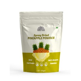 Pineapple Powder - 16 oz | 100% Natural Pineapple Powder for Smoothies, Shakes, Baking & Drinks,| Free from Preservatives, Artificial Colors, | Vegan, Gluten-Free