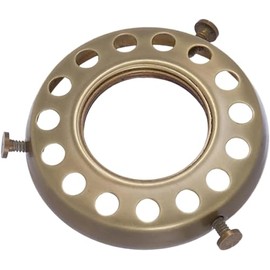 Uno-Type 2 1/4" Shade Holder in Solid Brass - Fits Lip Fitter Shades - Screw-On Lamp Shade Adapter - Antique Brass Finish by A29