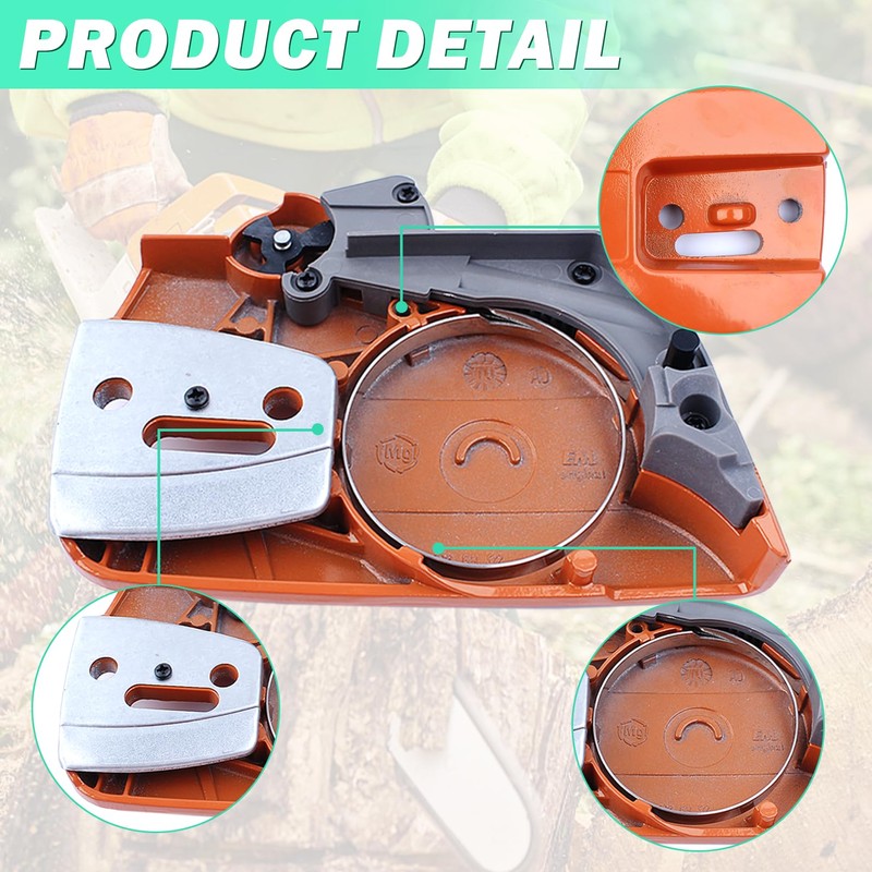 Adefol 537107803 Clutch Cover Assembly，340 Chain Brake Cover Assy for