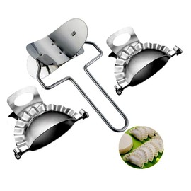 Morodo 7.8cm Dumplings Pierogies Potstickers Rapid Making Tool Set (1×Dumpling Skin Maker 2×Dumpling molds)