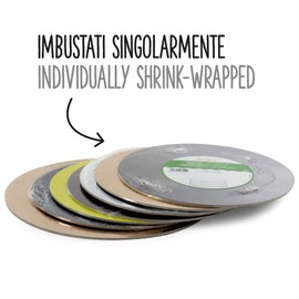 DECORA 0931304 DÜNN TORTENPLATTE Silber Ø 25 cm H 3 MM 10'