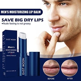 orgánico para Hombres | Bálsamo Labial hidratante para Hombres para Labios agrietados,Bálsamo Labial para Hombres, bálsamo Labial orgánico con sueros hidratantes y
