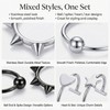 OUGOTHZ 16PCS Non Piercing Lip Rings Set, Fake Snake Bite