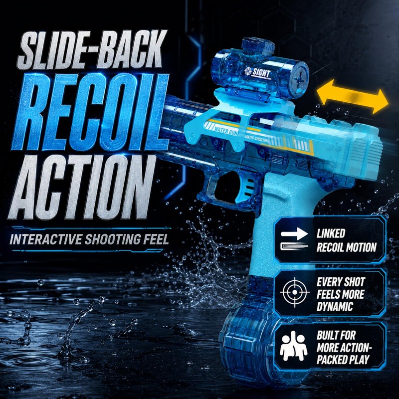 Cravonel 2 Pack Electric Water Guns, Automatic Squirt Guns for