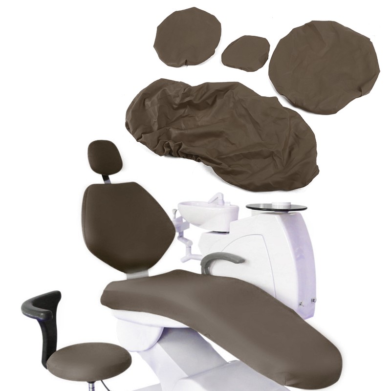 PU Dental Chair Cover Waterproof Protective Case Protector Dental AccessoryGray