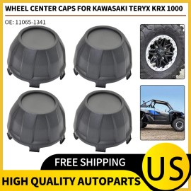 NO 4Pcs Black Wheel Center Hub Cap For 11065-1341 Kawasaki Teryx Krx 1000 2020-2023