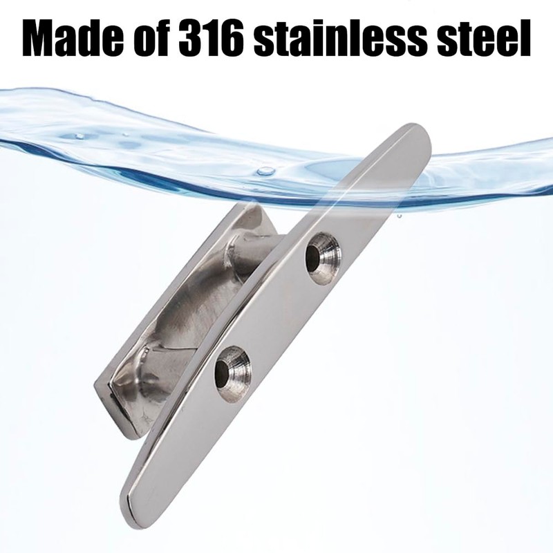 DONGKER 2PCS Boat Cord Hook Bases,Stainless Steel Boat Mooring Hooks