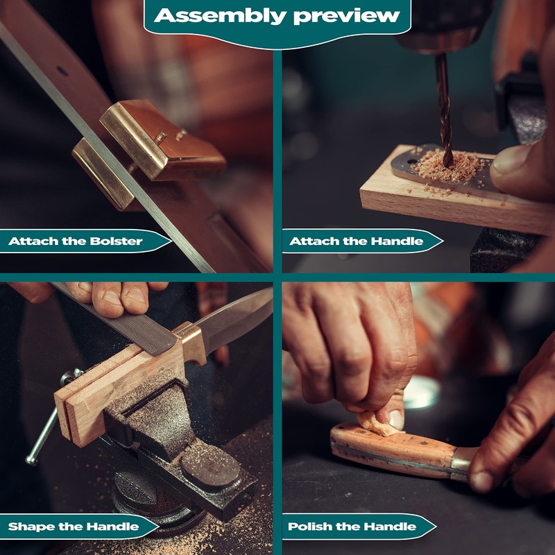 Three Way Cut Knife Making Kit DIY Gift Set for