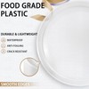 WELLIFE Clear Party Plates 9 Inch -150 Count Plastic Plates