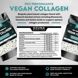 COLÁGENO VEGANO | A BASE DE PLANTAS | SUPLEMENTO PARA PIEL, CABELLO, UÑAS Y ANTI ENVEJECIMIENTO