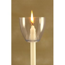 Clear Wind Cups with Candles - Made in USA