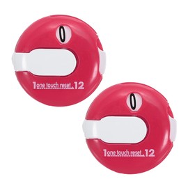PATIKIL Golf Score Counter Set of 2 Mini Golf Shot Stroke Attachment Counter Clicker Clip Golf Glove Hat Pink White