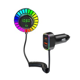 Snblzhef Bluetooth 5.3 FM Transmitter Car Adapter, PD30W & QC3.0 Wireless FM Radio Transmitter for Car with Air Vent Installation