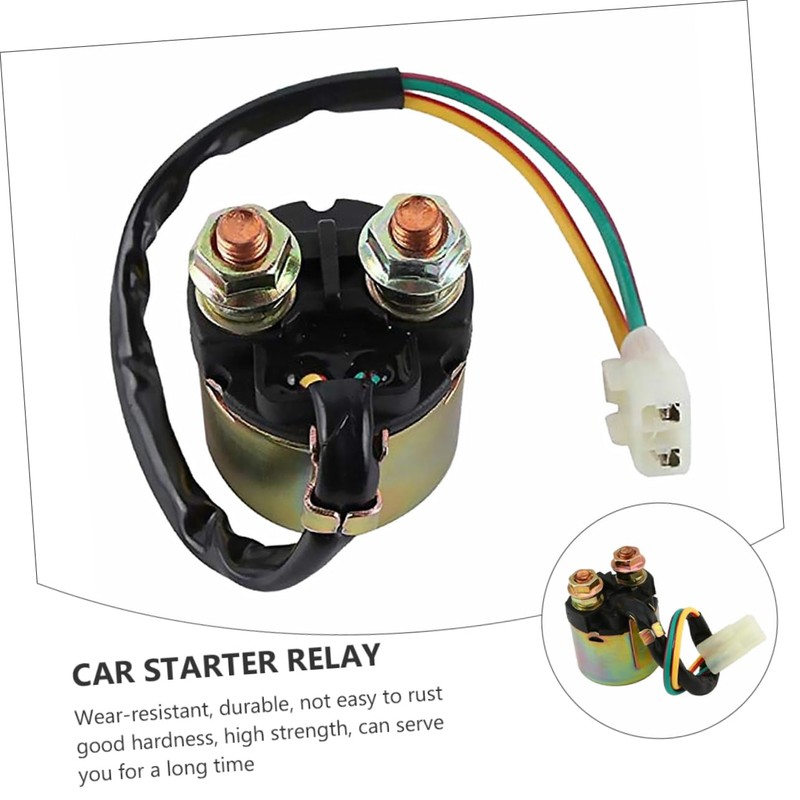 ULTECHNOVO Solenoid Relay 12v Starter Solenoid for Car Auto Starter