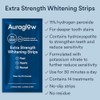 Auraglow Extra Strength Teeth Whitening Strips, Strong Whitening Strips, 14