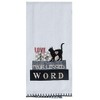 Kay Dee Designs Four Legged Word Embroidered Tea Kitchen Towel,
