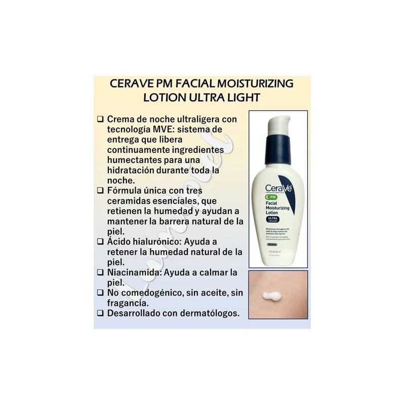 Cerave Am Fps 30 + Pm Hidratante Facial Día +