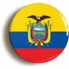 Ozorath ECUADOR ECUADORIAN NATIONAL FLAG BUTTON BADGE (1inch / 25mm