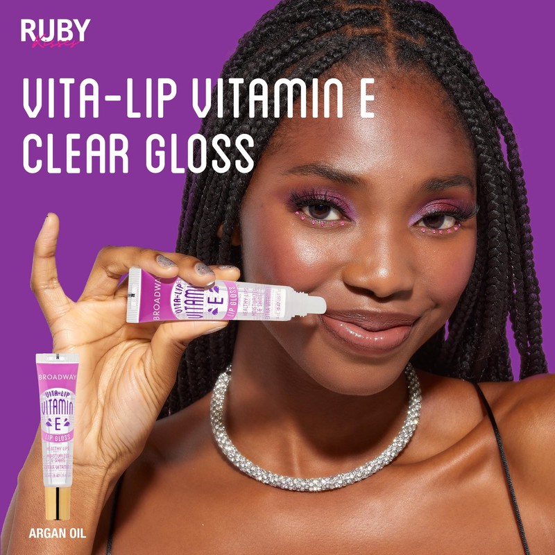 Ruby Kisses Broadway Vita-Lip Clear Lip Gloss (Vitamin E 48
